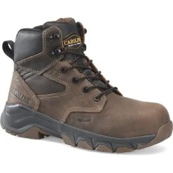 Carolina Boots: Men's CA5556 Brown Composite Toe Subframe 6" Lightweight Work Boot