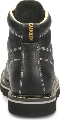 Carolina Boots: Men's CA7007 Black Flatiron 6" Moc Wedge Toe Work Boot 9 Carolina Boots: Men's CA7007 Black Flatiron 6" Moc Wedge Toe Work Boot -Workingperson Deals Shirts Store ca7007 2