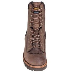 Carolina Boots: Men's Brown 8 Inch Waterproof CA7022 Logger Boots 12 Carolina Boots: Men's Brown 8 Inch Waterproof CA7022 Logger Boots -Workingperson Deals Shirts Store ca7021st carolinaf 01 1