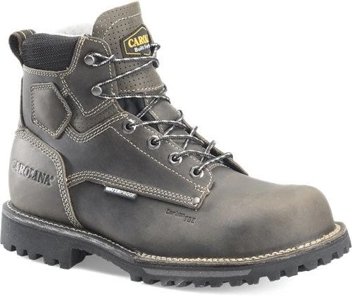 Carolina Boots: Men's CA7532 Grey 6” PitStop Waterproof Comp Toe Work Boots 1 Carolina Boots: Men's CA7532 Grey 6” PitStop Waterproof Comp Toe Work Boots