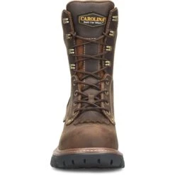 Carolina Boots: Men's CA7837 Brown Composite Toe 8" Capacity Cardinal Waterproof Logger Work Boot -Workingperson Deals Shirts Store ca7837 500xauto toeedit