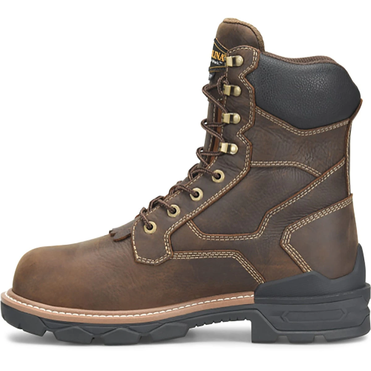 Carolina Boots: Men's CA7838 Brown Composite Toe 8" Contestor Waterproof Insulated Work Boot 3 Carolina Boots: Men's CA7838 Brown Composite Toe 8" Contestor Waterproof Insulated Work Boot - Image 3