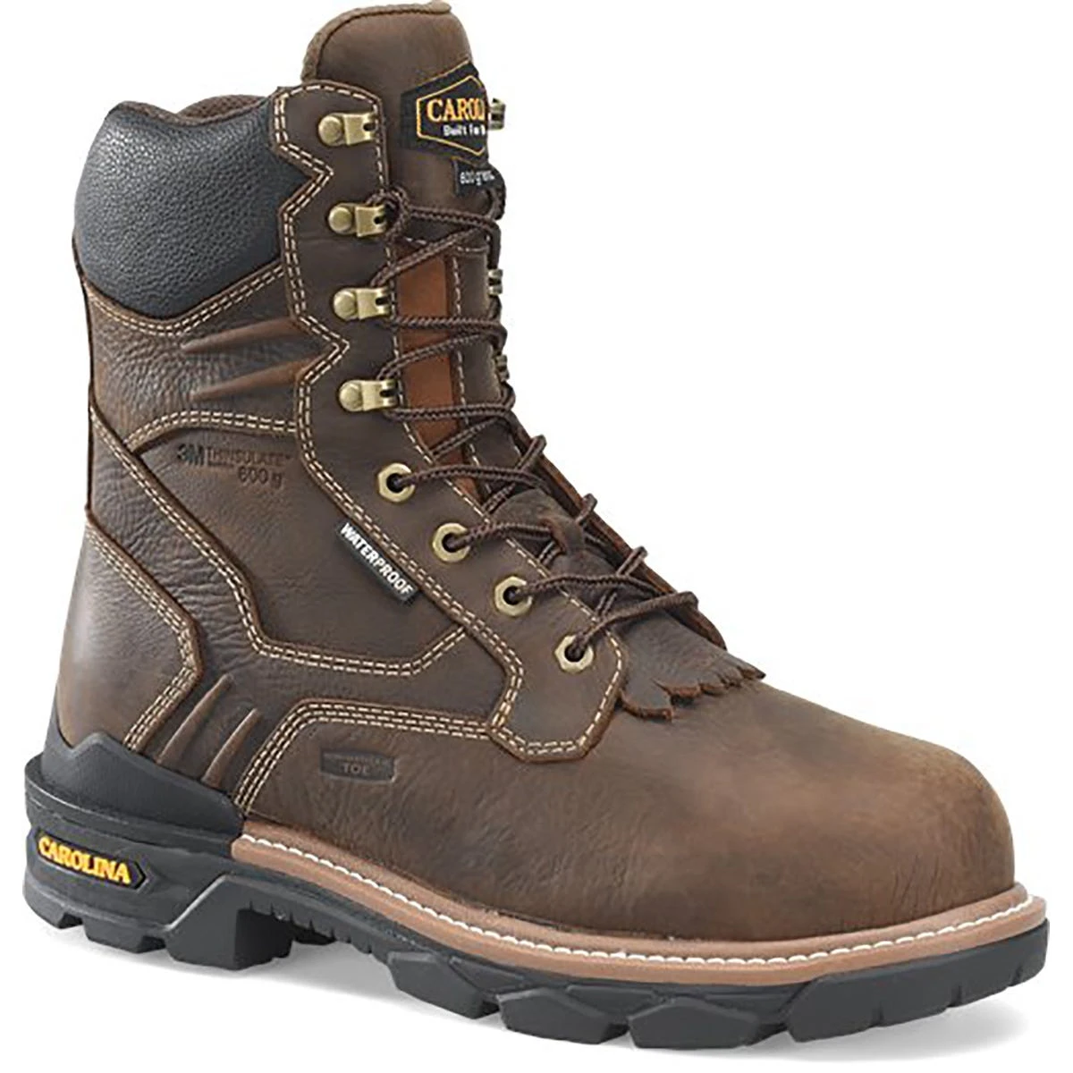 Carolina Boots: Men's CA7838 Brown Composite Toe 8" Contestor Waterproof Insulated Work Boot 1 Carolina Boots: Men's CA7838 Brown Composite Toe 8" Contestor Waterproof Insulated Work Boot