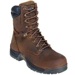 Carolina Boots: Men's Waterproof Brown CA8020 Slip-Resistant Work Boots -Workingperson Deals Shirts Store ca8020 carolinap 01