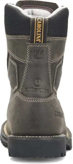 Carolina Boots: Men's CA8532 Grey 8” Waterproof Composite Toe Work Boots 11 Carolina Boots: Men's CA8532 Grey 8” Waterproof Composite Toe Work Boots -Workingperson Deals Shirts Store ca8532 500xauto heel