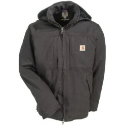 Carhartt Jackets: Men's 102207 029 Grey Insulated Water-Repellent Full Swing Cryder Jacket -Workingperson Deals Shirts Store carhartt 102207 029 f 01