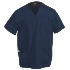 Carhartt Scrubs: Men's C15208 NVY Navy Blue Multi-Pocket Scrub Top 5 Carhartt Scrubs: Men's C15208 NVY Navy Blue Multi-Pocket Scrub Top -Workingperson Deals Shirts Store carhartt c15208a nvy f 01