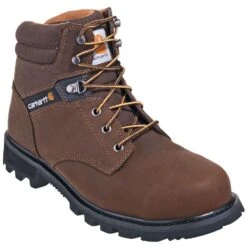 Carhartt Footwear: Men's CMW6274 Brown 6 Inch Steel Toe Boots -Workingperson Deals Shirts Store carhartt cmw6274 p 01