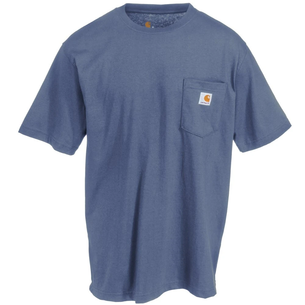 Carhartt Shirts: Men's K87 BLS Bluestone Heavyweight Short Sleeve Pocket Loose Fit T Shirt 2 Carhartt Shirts: Men's K87 BLS Bluestone Heavyweight Short Sleeve Pocket Loose Fit T Shirt - Image 2