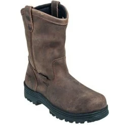 Carolina Boots: Men's Brown CA2533 Composite Toe Wellington EH Work Boots -Workingperson Deals Shirts Store carolina ca2533 p 01