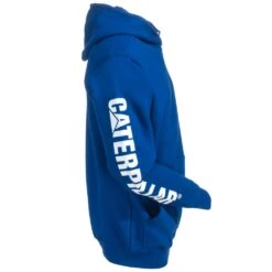 CAT Apparel Sweatshirts: Men's 1910709 95B Bright Blue Trademark Banner Hooded Sweatshirt 9 CAT Apparel Sweatshirts: Men's 1910709 95B Bright Blue Trademark Banner Hooded Sweatshirt -Workingperson Deals Shirts Store cat 1910709 bblu r 01