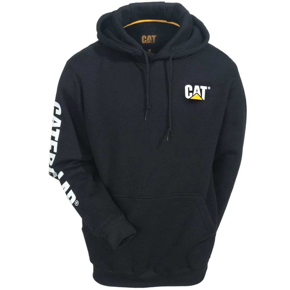 Caterpillar Sweatshirts: Men's 1910709 016 Black Hooded Trademark Banner Sweatshirt 3 Caterpillar Sweatshirts: Men's 1910709 016 Black Hooded Trademark Banner Sweatshirt - Image 3