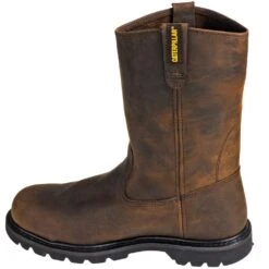 Caterpillar Boots: Men's Steel Toe EH 89516 Revolver Wellington Boots -Workingperson Deals Shirts Store cat 89516 i 01