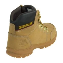 Caterpillar Boots: Outline Wheat 6" 90801 Men's Steel Toe EH Boots -Workingperson Deals Shirts Store cat 90801 0002 b