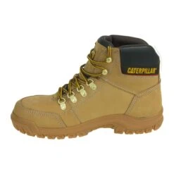 Caterpillar Boots: Outline Wheat 6" 90801 Men's Steel Toe EH Boots -Workingperson Deals Shirts Store cat 90801 0003 l