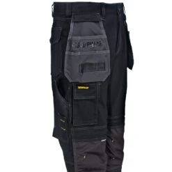 CAT Apparel Pants: Men's 1810008 10109 Water-Resistant Black/Graphite H2O Defender Pants
