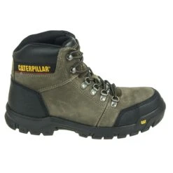 Caterpillar Boots: Men's Outline Grey 90802 EH Steel Toe Boots -Workingperson Deals Shirts Store cat p90802 3