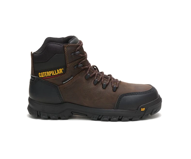 Caterpillar Boots: Men's P90977 Brown Resorption Composite Toe Waterproof Work Boot 1 Caterpillar Boots: Men's P90977 Brown Resorption Composite Toe Waterproof Work Boot