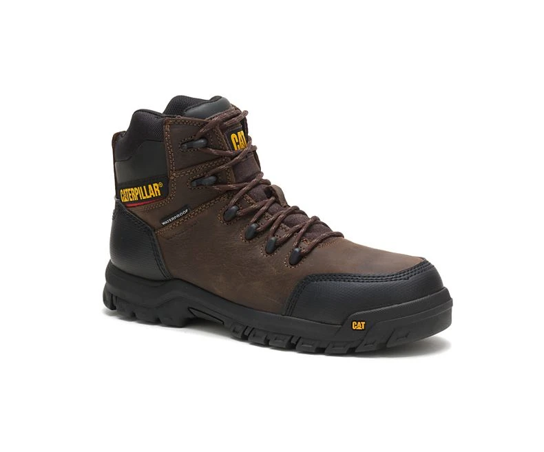 Caterpillar Boots: Men's P90977 Brown Resorption Composite Toe Waterproof Work Boot 2 Caterpillar Boots: Men's P90977 Brown Resorption Composite Toe Waterproof Work Boot - Image 2