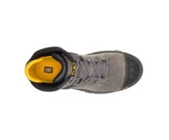 Caterpillar Boots: Men's P91197 Pewter Excavator Superlite Nano Toe Waterproof Work Boot -Workingperson Deals Shirts Store catm p91197 032919 s20 top