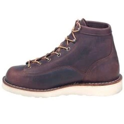 Danner Boots: Men's Brown 15552 EH American-Made Bull Run Boots -Workingperson Deals Shirts Store danner 15552 i 01