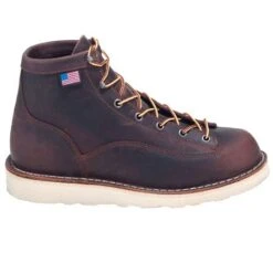Danner Boots: Men's Brown 15552 EH American-Made Bull Run Boots -Workingperson Deals Shirts Store danner 15552 o 01