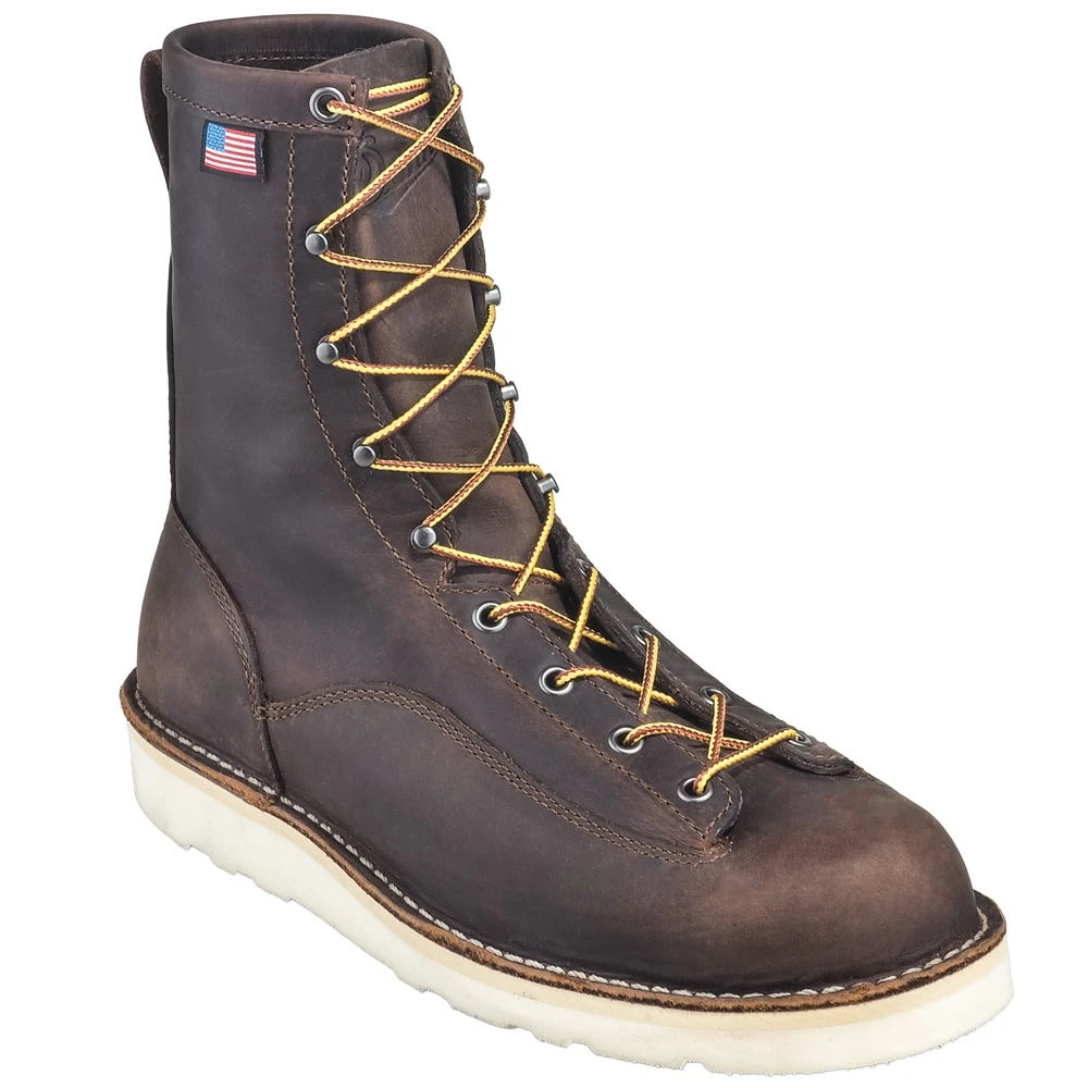 Danner Boots: Men's 15556 USA-Made Brown EH Bull Run Work Boots 3 Danner Boots: Men's 15556 USA-Made Brown EH Bull Run Work Boots - Image 3