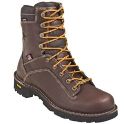Danner Boots: Men's 17305 Brown Quarry USA Made Waterproof Boots -Workingperson Deals Shirts Store danner 17305 p 01