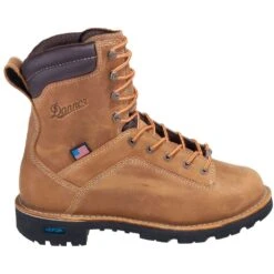 Danner Boots: Men's 17319 Brown Waterproof USA-Made EH Insulated Quarry Boots -Workingperson Deals Shirts Store danner 17319 o 01