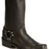 Durango Boots: Men's DB510 Black Harness Snoot Toe Slip Resistant Motorcycle Boot