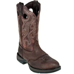 Durango Boots: Men's12 Inch Round Toe Leather Cowboy Boots DB5474 -Workingperson Deals Shirts Store db5474 rockyp 01