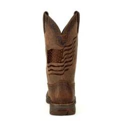 Durango Boots: Men's DDB0314 Brown Rebel Distressed Flag Pull On Square Toe Western Boot 13 Durango Boots: Men's DDB0314 Brown Rebel Distressed Flag Pull On Square Toe Western Boot -Workingperson Deals Shirts Store ddb0314 back
