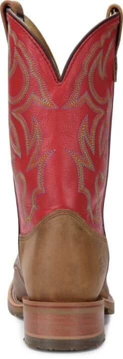 Double H Boots: Men's DH3556 Red Leather USA-Made 11-Inch Cowboy Boots -Workingperson Deals Shirts Store dh3556 500xauto heel