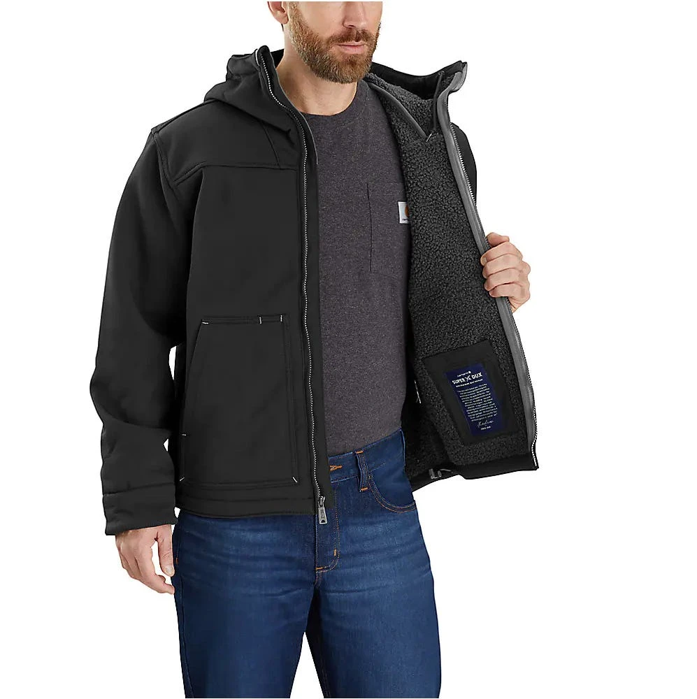 Carhartt Jackets: Men's 105001 N04 Black Super Dux Relaxed Fit Sherpa-Lined Active Jacket 2 Carhartt Jackets: Men's 105001 N04 Black Super Dux Relaxed Fit Sherpa-Lined Active Jacket - Image 2