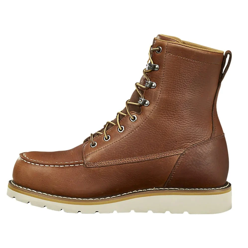 Black Diamond Boots: Men's FW8275 Red Brown 8" Moc Toe Waterproof Wedge Boot 2 Black Diamond Boots: Men's FW8275 Red Brown 8" Moc Toe Waterproof Wedge Boot - Image 2