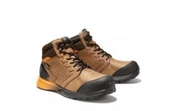 Timberland Pro Boots: Men's A1ZR1 Brown Orange Reaxion Composite Toe Waterproof Hiker -Workingperson Deals Shirts Store download 80