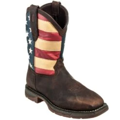 Durango Boots: Men's Steel Toe DB020 American Flag Rebel Cowboy Boots 11 Durango Boots: Men's Steel Toe DB020 American Flag Rebel Cowboy Boots -Workingperson Deals Shirts Store durango 020 p 01