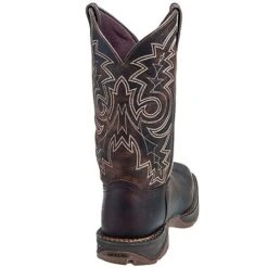 Durango Boots: Men's Brown Rebel DB4443 Leather Square Toe Cowboy Boots -Workingperson Deals Shirts Store durango db4443 b 01