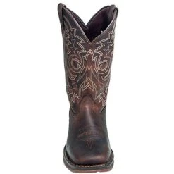 Durango Boots: Men's Brown Rebel DB4443 Leather Square Toe Cowboy Boots -Workingperson Deals Shirts Store durango db4443 f 01
