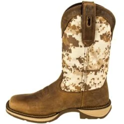 Durango Boots: Men's Desert Camo DDB0166 Rebel Western Pull-On Boots -Workingperson Deals Shirts Store durango ddb0166 i 01