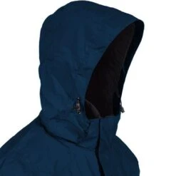 Eddie Bauer Jackets: Men's EB550 RVB Blue Waterproof Hooded Rain Jacket -Workingperson Deals Shirts Store eddie bauer eb550 nvy h 01 1
