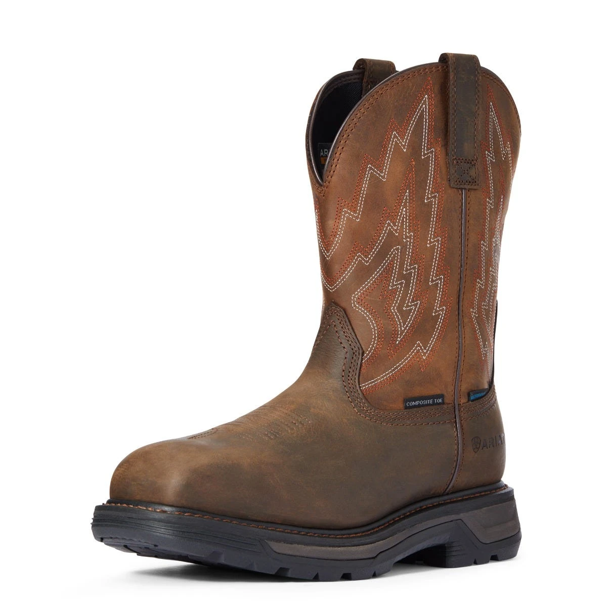 Ariat Boots: Men's 10033993 Dark Brown Big Rig Waterproof Composite Toe Work Boot 5 Ariat Boots: Men's 10033993 Dark Brown Big Rig Waterproof Composite Toe Work Boot - Image 5
