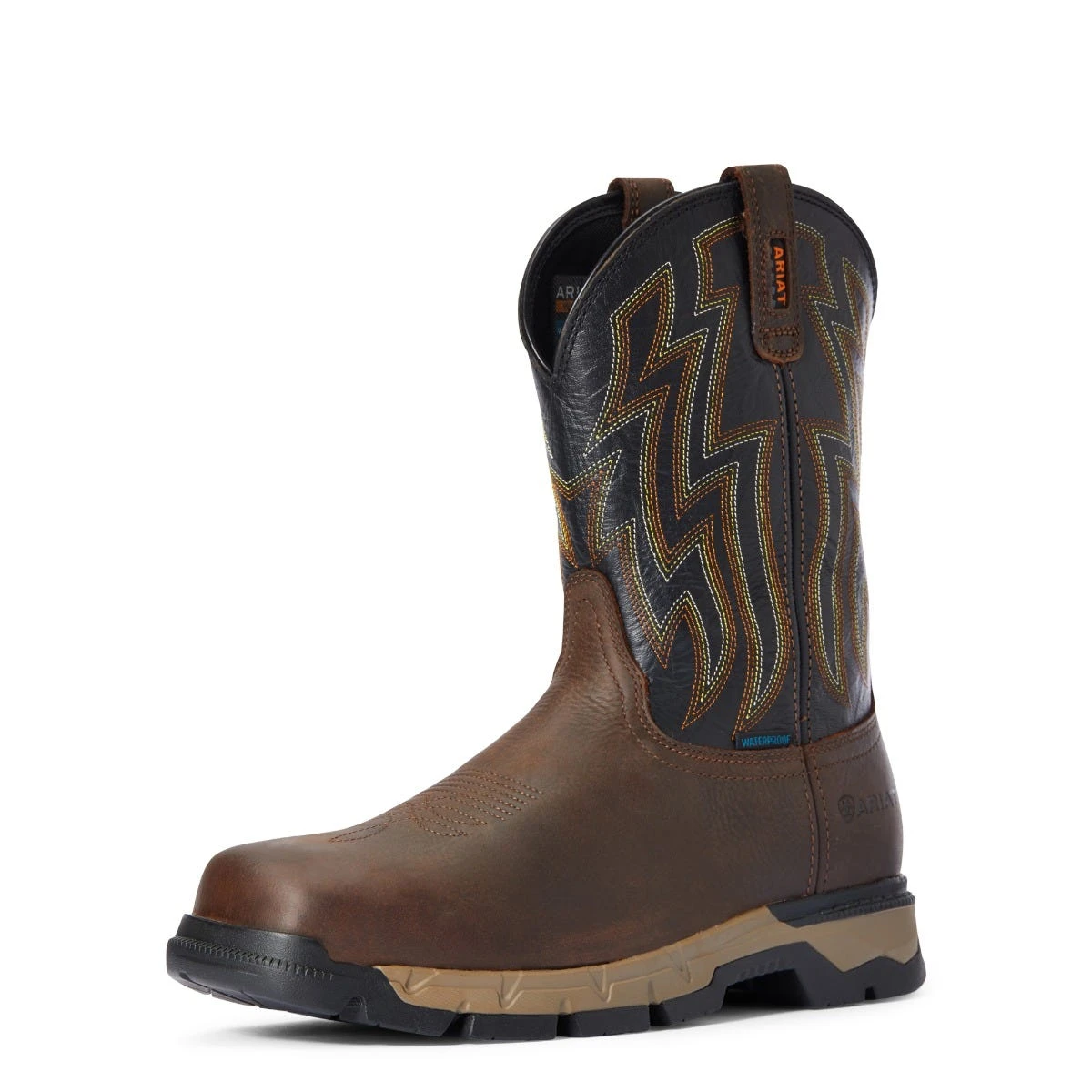Ariat Boots: Men's 10034158 Dark Brown Rebar Flex Western Waterproof Work Boot 5 Ariat Boots: Men's 10034158 Dark Brown Rebar Flex Western Waterproof Work Boot - Image 5