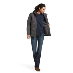 Ariat Rebar Jackets: Women's 10032917 Rebar Grey DuraCanvas Insulated Jacket 7 Ariat Rebar Jackets: Women's 10032917 Rebar Grey DuraCanvas Insulated Jacket -Workingperson Deals Shirts Store f20 wms work 10032917 full