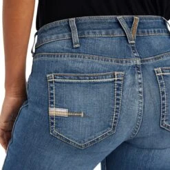 Ariat Rebar Jeans: Women's 10041067 Malibu Riveter Boot Cut Jean -Workingperson Deals Shirts Store f22 wms work 10041067 detail02