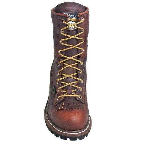 Georgia Boots: Men's Brown G7313 Waterproof EH Steel Toe Logger Boots 6 Georgia Boots: Men's Brown G7313 Waterproof EH Steel Toe Logger Boots - Image 6