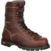 Georgia Boots: Men's Brown GB00238 Composite Toe Waterproof AMP Logger Low Heel Boots