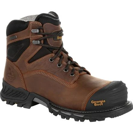 Georgia Boot GB00284 Men's Brown 6" Composite Toe Rumbler Boots 1 Georgia Boot GB00284 Men's Brown 6" Composite Toe Rumbler Boots