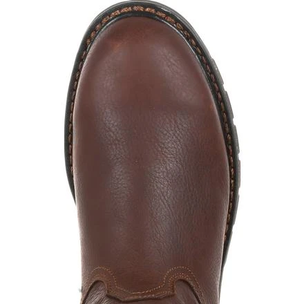 Georgia Boots: Men's GB00308 Brown EH Carbo-Tec LT Pull On Waterproof Boots 2 Georgia Boots: Men's GB00308 Brown EH Carbo-Tec LT Pull On Waterproof Boots - Image 2