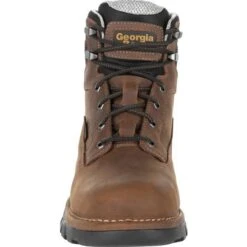 Georgia Boots: Men's GB00312 Brown EH Plain Toe Eagle One Waterproof Boots -Workingperson Deals Shirts Store gb00312 3 large